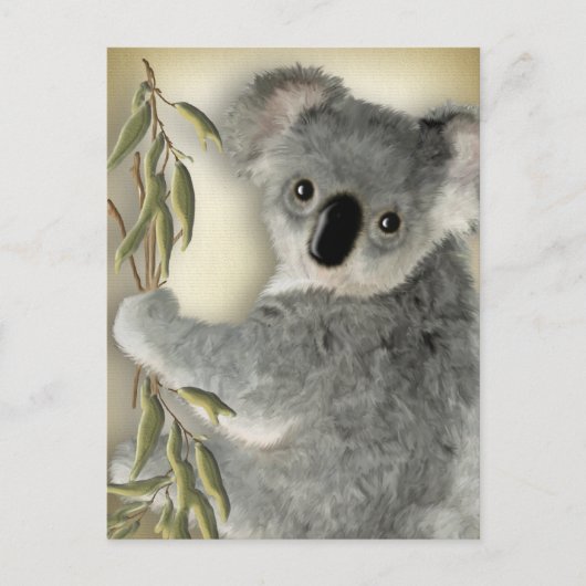 Carte Postale Cute Koala (Devant)