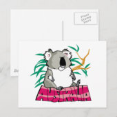 Carte Postale Cute Koala (Devant / Derrière)
