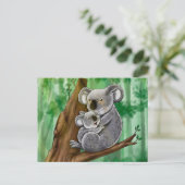 Carte Postale Cute Koala et Baby (Debout devant)