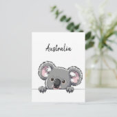 Carte Postale Cute Koala Travel (Debout devant)