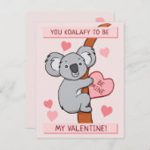 Carte Postale Cute Koala-ty Valentine (Devant / Derrière)