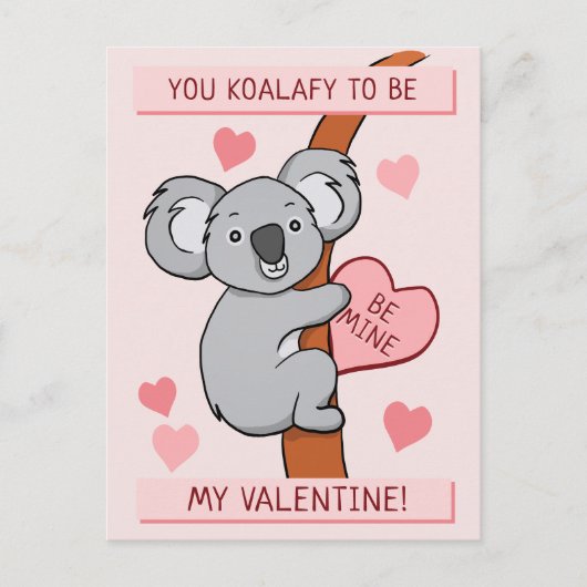 Carte Postale Cute Koala-ty Valentine (Devant)