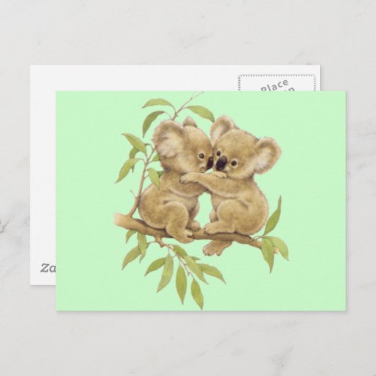 Carte Postale Cute Koalas (Devant / Derrière)