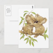 Carte Postale Cute Koalas (Devant / Derrière)