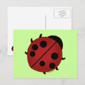 Carte Postale Cute Ladybug (Devant / Derrière)