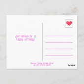 Carte Postale Cute Latte Sourit Café Lover Joyeux Anniversaire (Dos)
