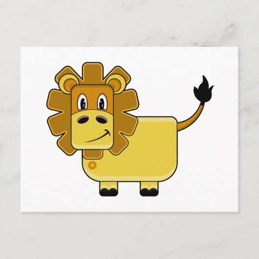 Carte postale Cute Lion (Devant)