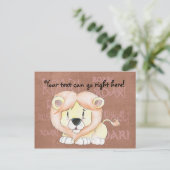 Carte postale Cute Lion (Debout devant)