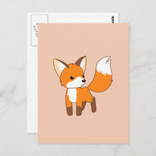 Carte Postale Cute Little Fox