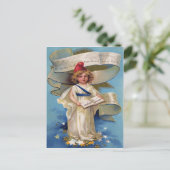 Carte Postale Cute Little Girl Lady Liberty (Debout devant)