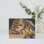 Carte Postale Cute Little Painted Rock Web We Weave (Debout devant)