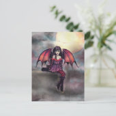 Carte postale Cute Little Vampire Fairy Art (Debout devant)