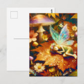 Carte Postale Cute Little Whimsical Fairy Sleeping Blond (Devant / Derrière)