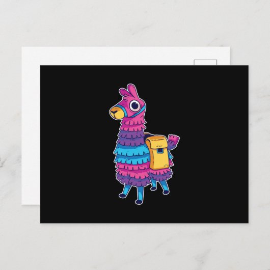 Carte Postale Cute Llama Pinata (Devant / Derrière)