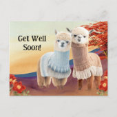 Carte Postale Cute Llama Se Bien Bientôt (Devant)