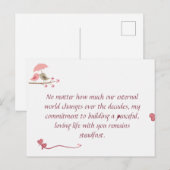 Carte Postale Cute Love Birds Postcard | Shared Future & Growth  (Devant / Derrière)