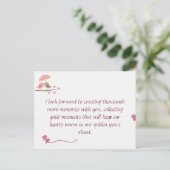 Carte Postale Cute Love Birds Postcard | Shared Future & Growth (Debout devant)