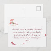 Carte Postale Cute Love Birds Postcard | Shared Future & Growth (Devant / Derrière)
