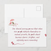 Carte Postale Cute Love Birds Postcard | Shared Future & Growth (Devant / Derrière)