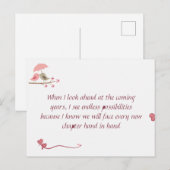 Carte Postale Cute Love Birds Postcard | Shared Future & Growth (Devant / Derrière)
