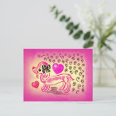 Carte Postale Cute Love Dachshund (Debout devant)