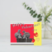 Carte Postale Cute Lovebirds Valentines Day Postcard (Debout devant)