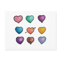 Carte postale Cute Lovehearts