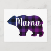 Carte Postale Cute Mama ours design mère cadeau de jour (Devant)