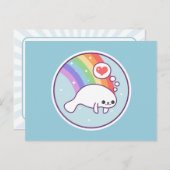Carte Postale Cute Manatee (Devant / Derrière)