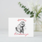 Carte Postale Cute Marmot Animal Thunder_Cove (Debout devant)