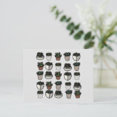 Carte Postale Cute mini motif succulent (Debout devant)