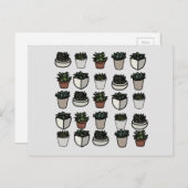 Carte Postale Cute mini motif succulent (Devant / Derrière)