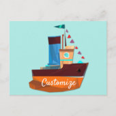 Carte Postale Cute Minuscule remorqueur Thunder-Cove (Devant)