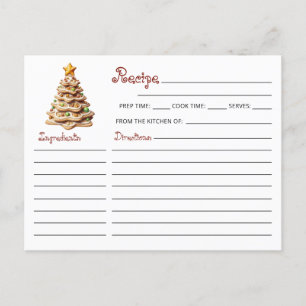 Carte Postale Cute Modern Christmas Cookie Exchange Recette