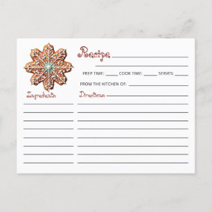 Carte Postale Cute Modern Christmas Cookie Exchange Recette
