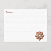Carte Postale Cute Modern Christmas Cookie Exchange Recette (Dos)