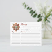 Carte Postale Cute Modern Christmas Cookie Exchange Recette (Debout devant)