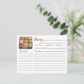 Carte Postale Cute Modern Christmas Cookie Exchange Recette (Debout devant)