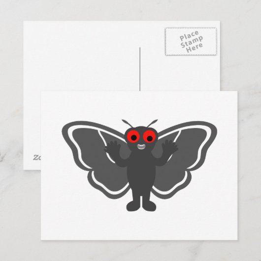 Carte Postale Cute Mothman (Devant / Derrière)