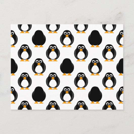 Carte Postale Cute Motif Penguin (Devant)