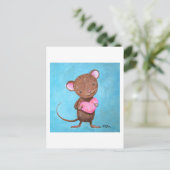 Carte postale Cute Mouse Cute Mouse avec carte d'a (Debout devant)