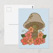 Carte postale Cute Mushroom Art (Devant / Derrière)