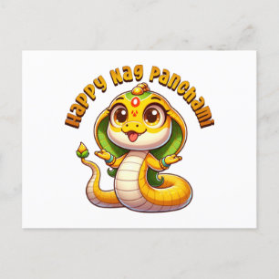 Carte Postale Cute Naga Panchami Cobra