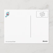 Carte Postale Cute Narwhal avec coeur (Dos)