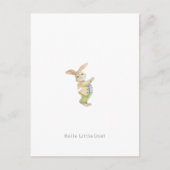 Carte Postale Cute Newborn Baby Hello Little One Rabbit Card. (Devant)