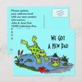 Carte Postale Cute Nous avons déplacé Nouveau Cart (Devant / Derrière)