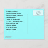 Carte Postale Cute Nous avons déplacé Nouveau Cart (Dos)