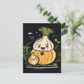 Carte Postale Cute Onion Adventure (Debout devant)