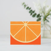 Carte Postale Cute Orange sSlice Postcard (Debout devant)