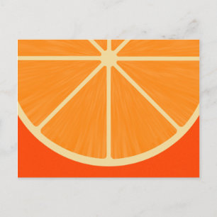 Carte Postale Cute Orange sSlice Postcard